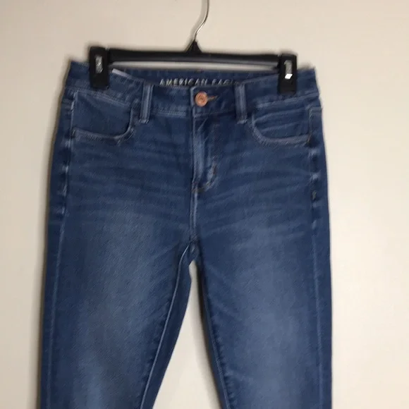 American‎ eagle distressed the dream jeans size 4 regular - Picture 2 of 12